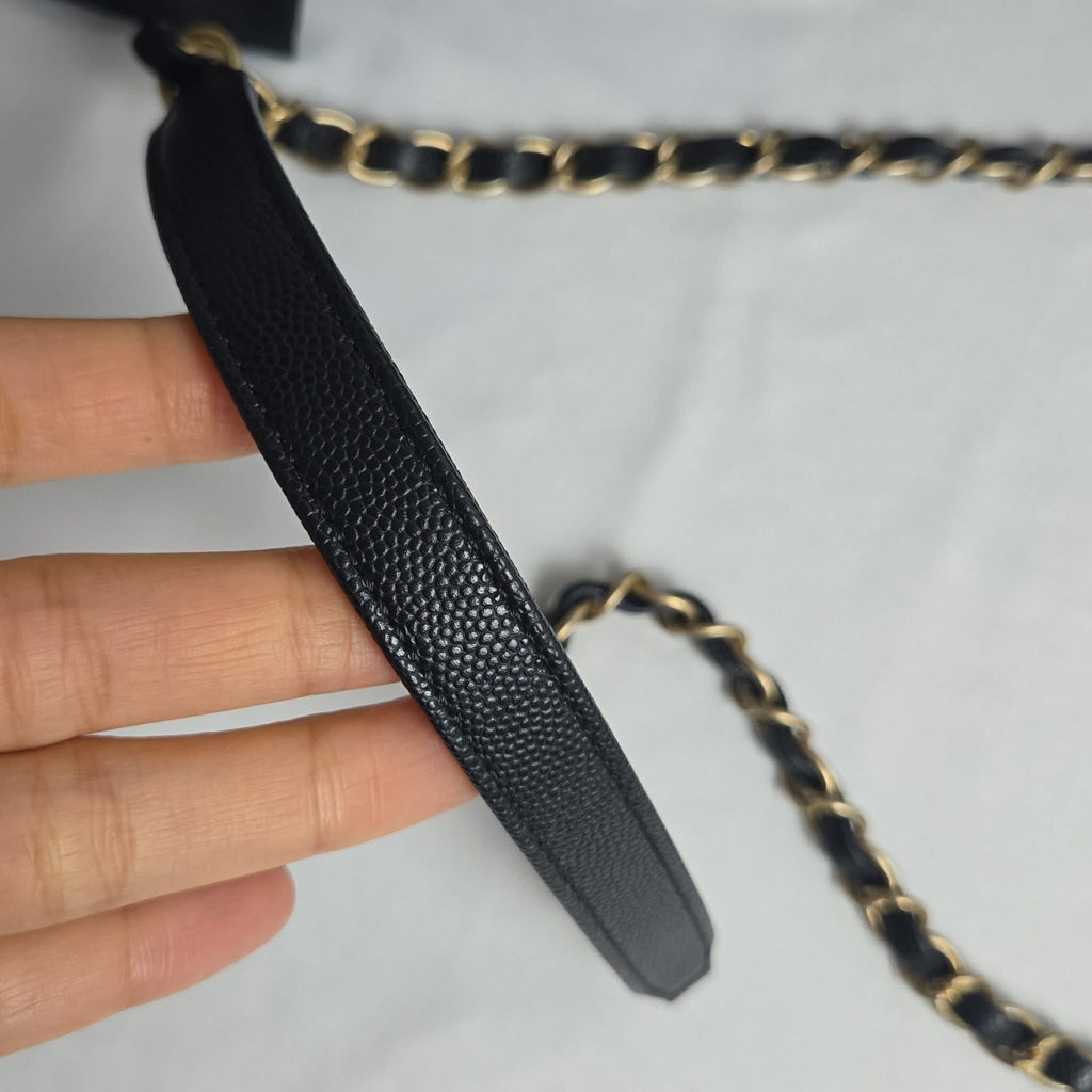 Chanel Coco Handle Medium Black Caviar GHW