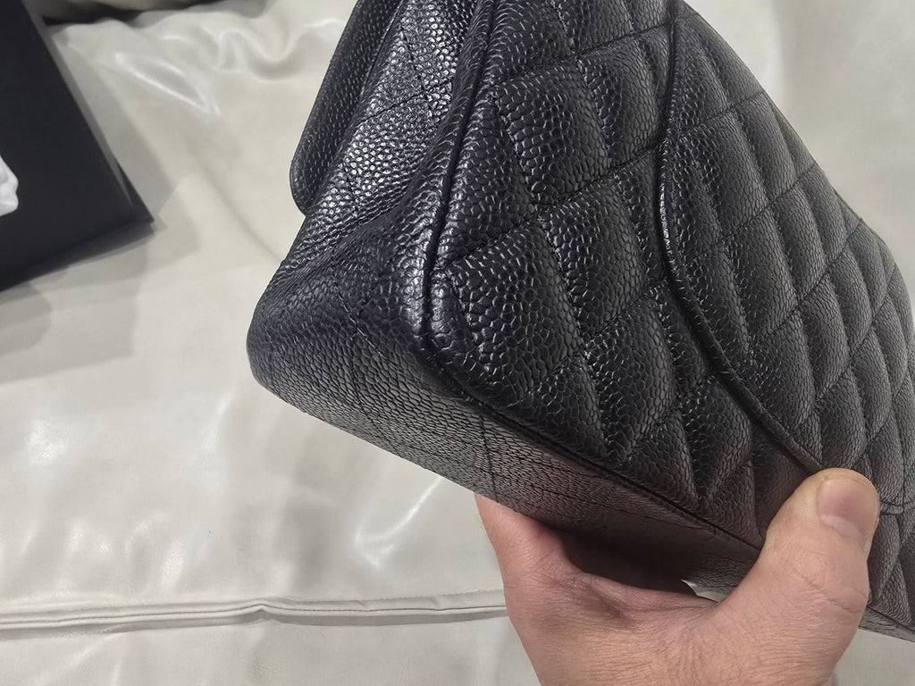 Chanel Medium Double Flap Black Caviar