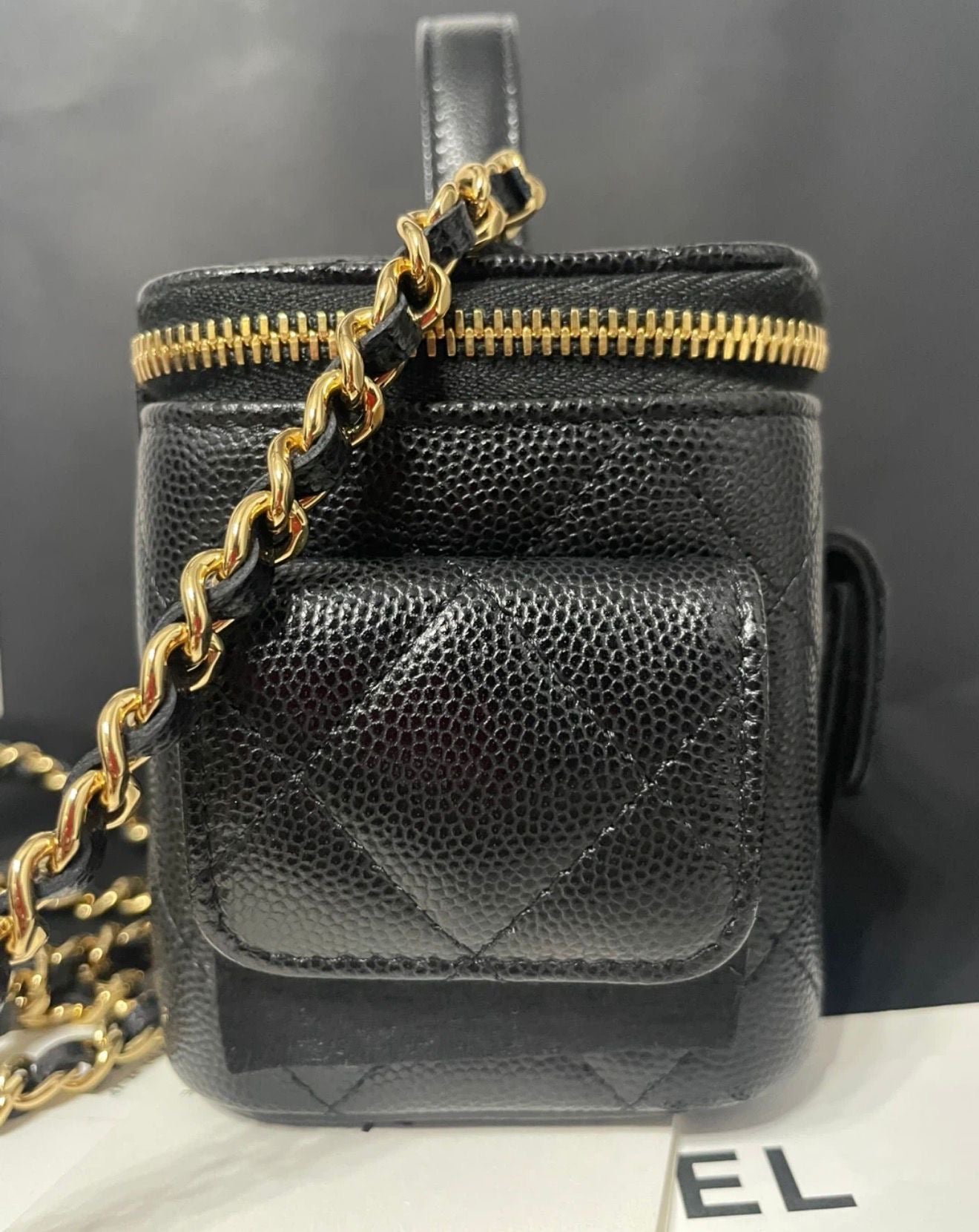 Chanel Caviar Pocket Vanity Bag