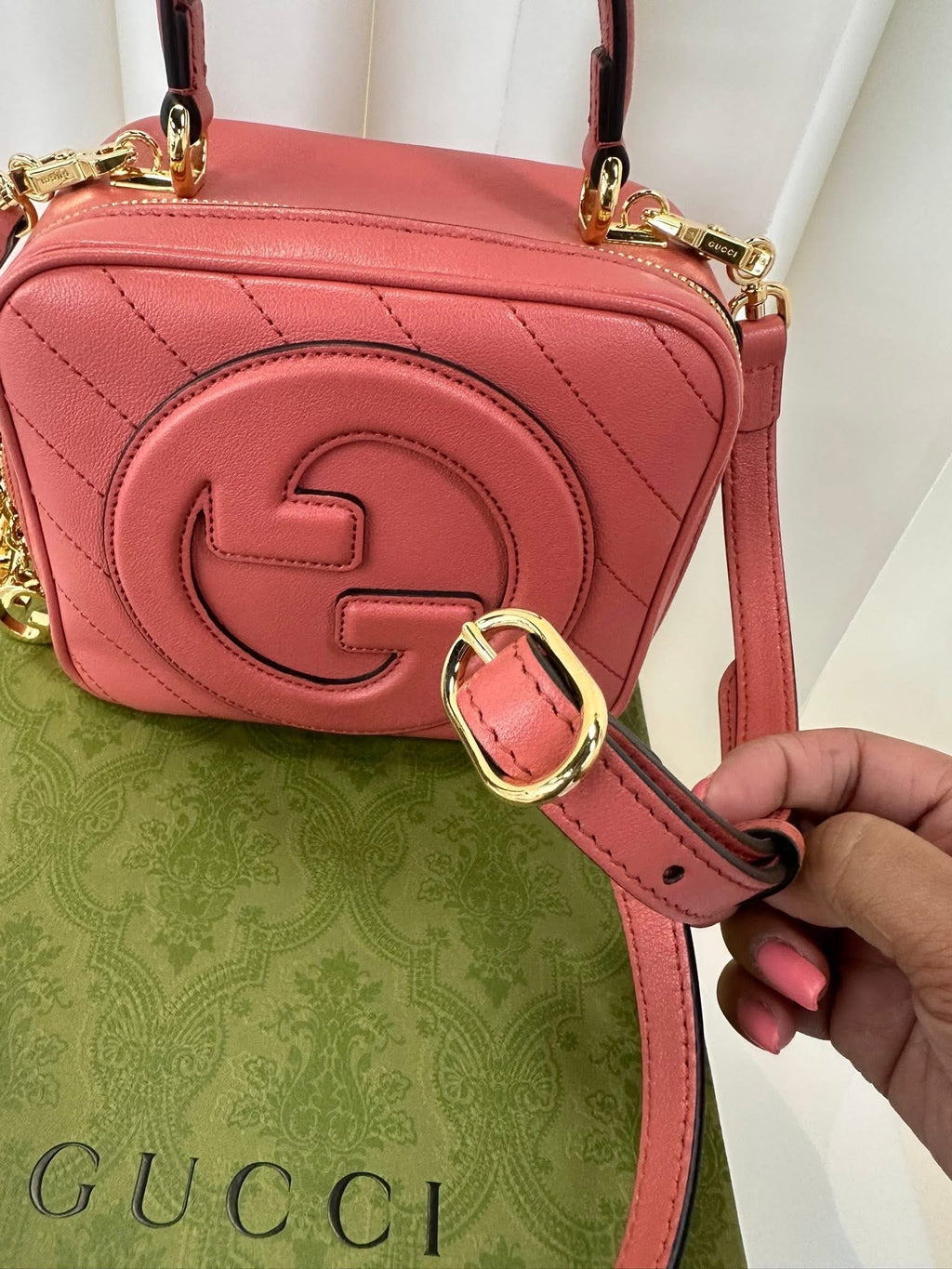 Gucci Soho Mini Top Handle Pink