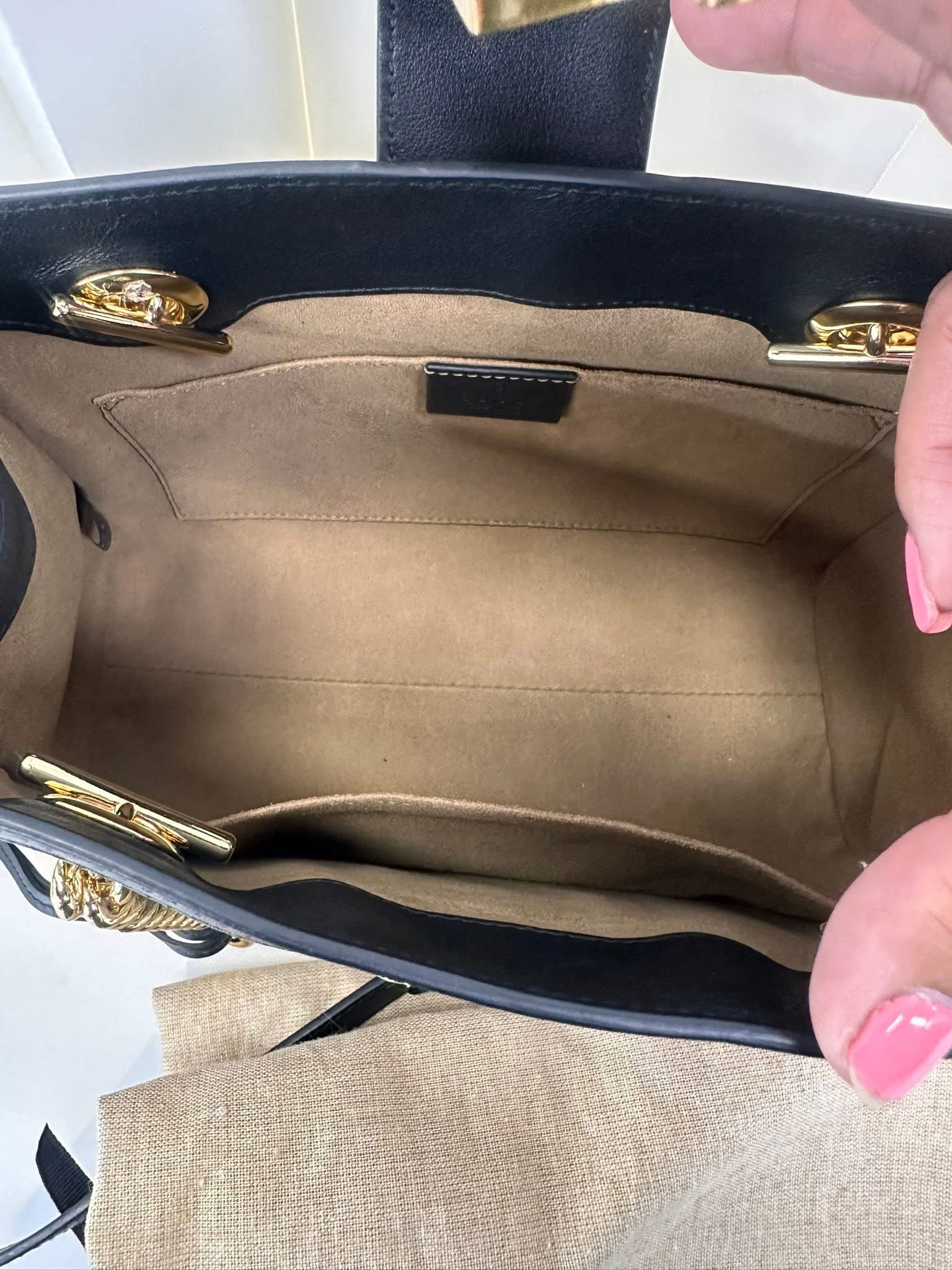 Gucci GG Supreme Padlock Small Shoulder Bag