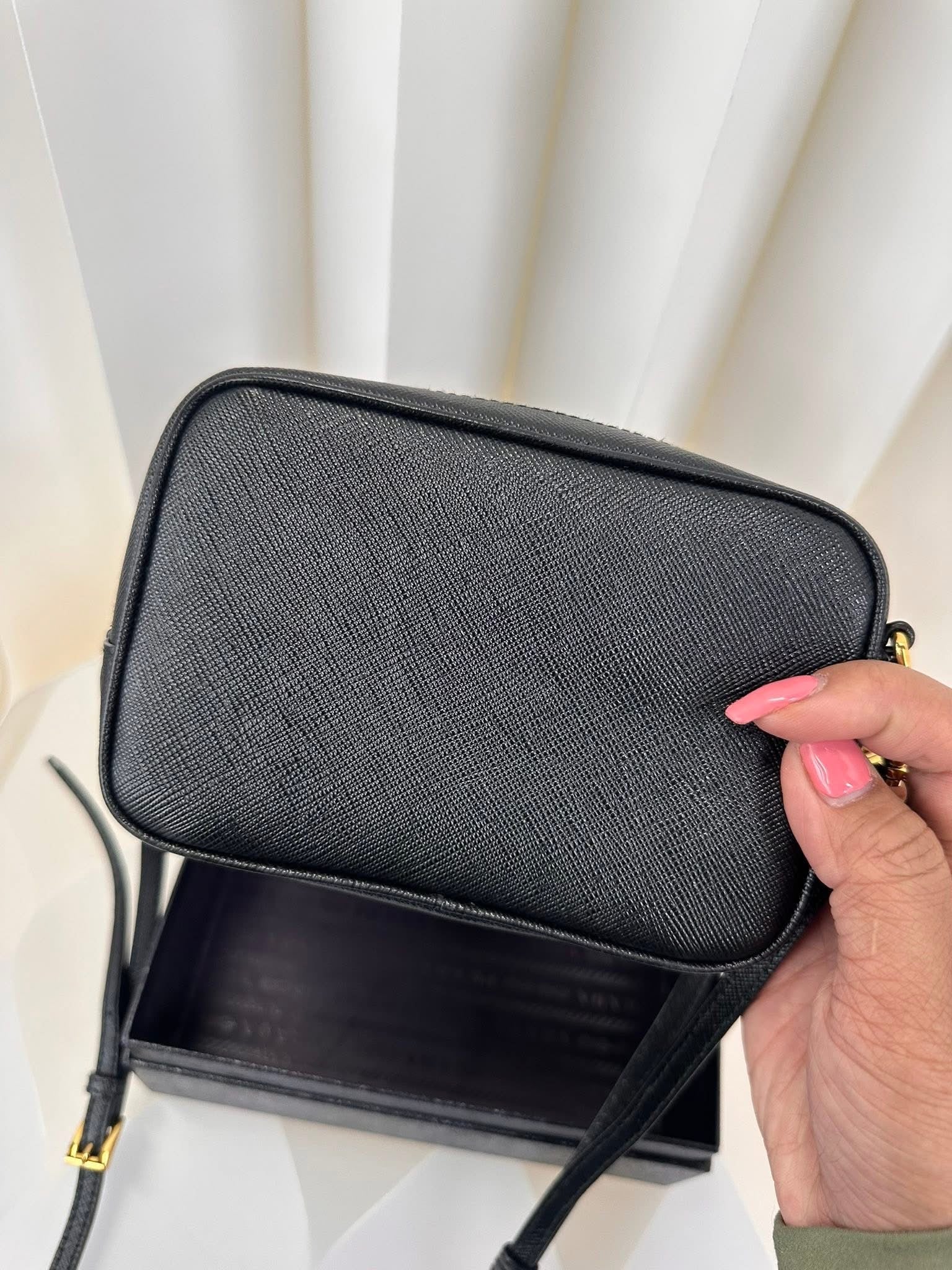 Prada Mini Crossbody Black Gold