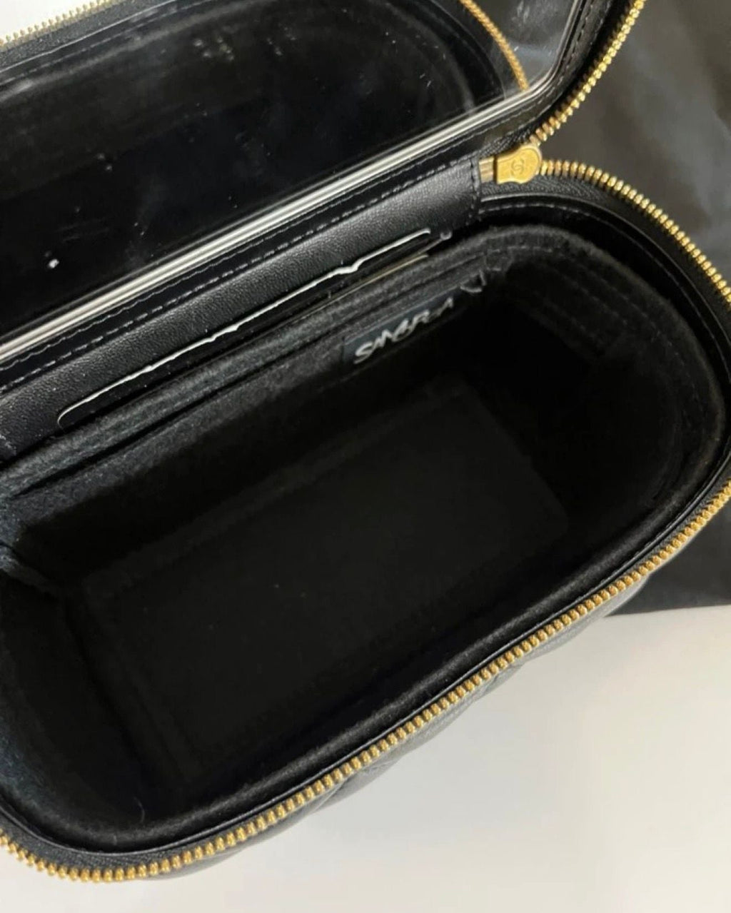Chanel Vanity Case Mini Bag – Black Quilted Leather Gold Hardware