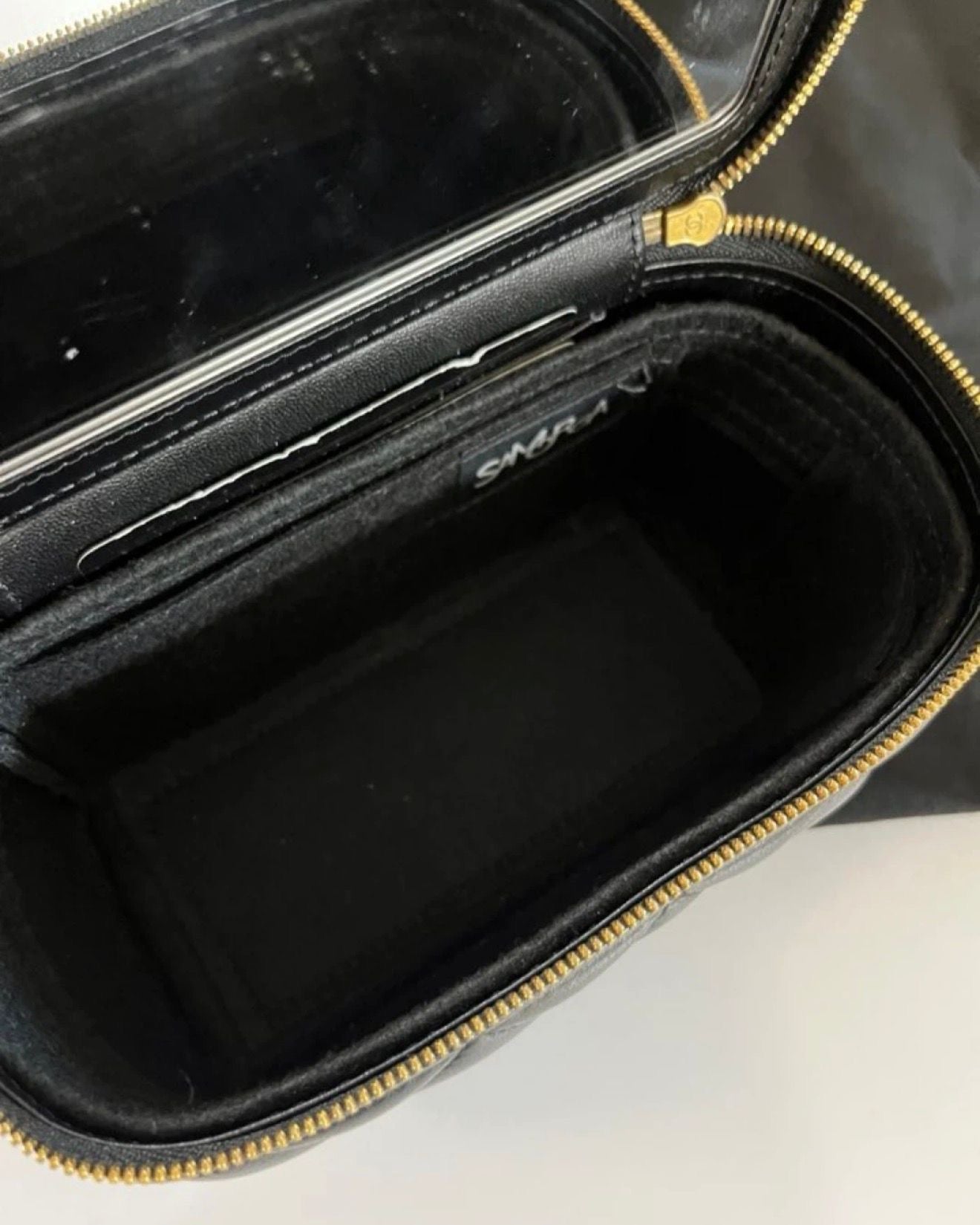Chanel Vanity Case Mini Bag – Black Quilted Leather Gold Hardware