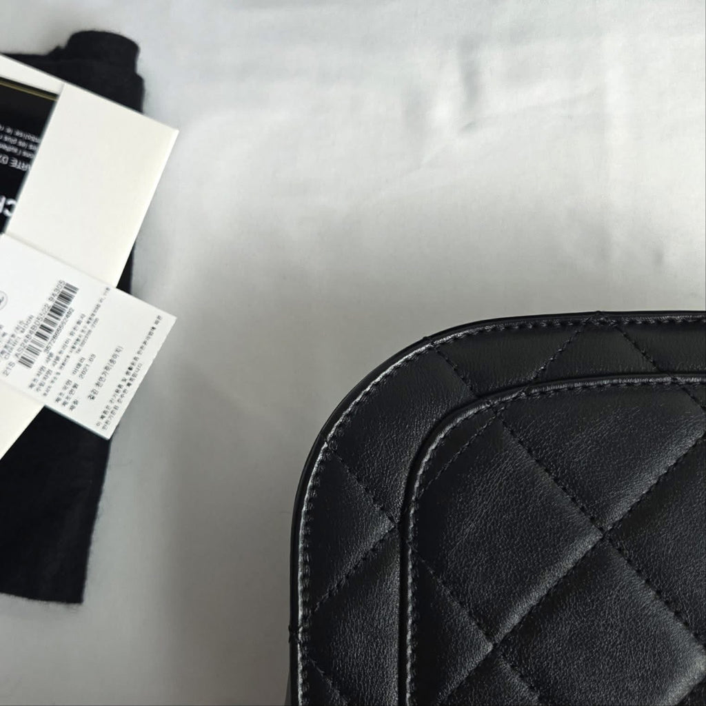 Chanel Calfskin Crossbody Black GHW
