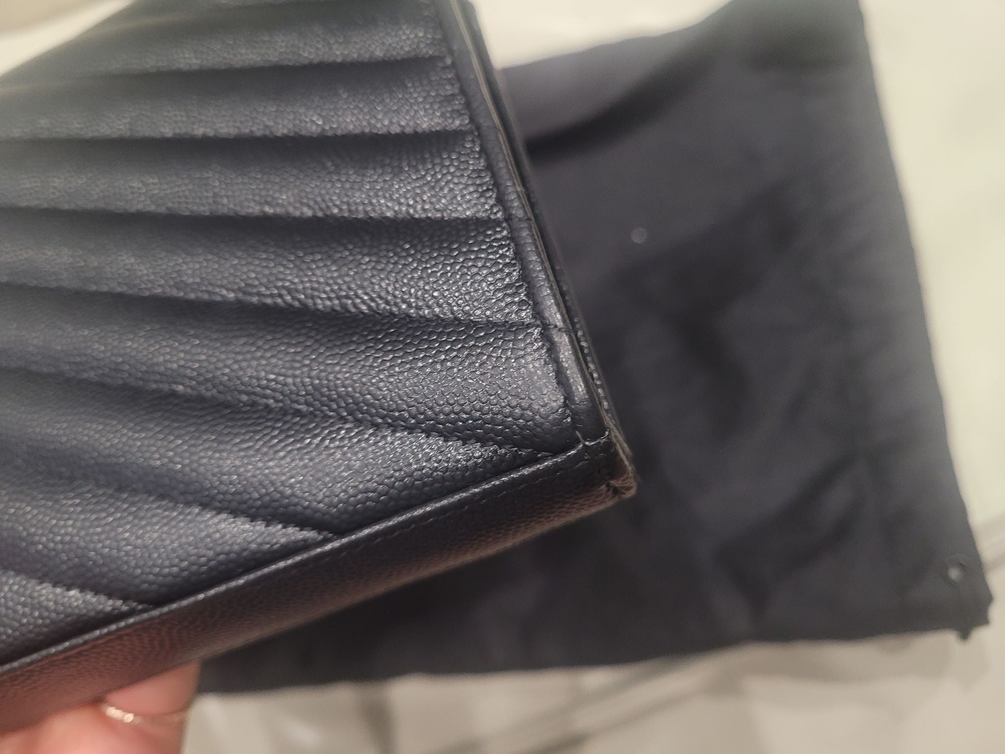 Saint Laurent Monogram Envelope Chain Wallet