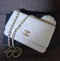 Chanel Wallet on Chain (WOC) – White Caviar Leather Gold Hardware