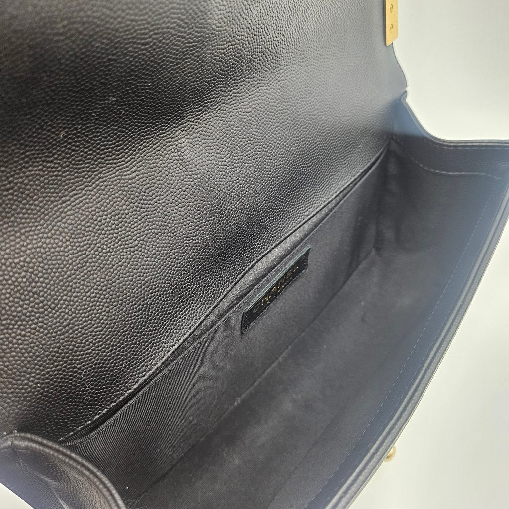 Chanel Boy Bag Medium Series 24 Black Quilted Calfskin GHW
