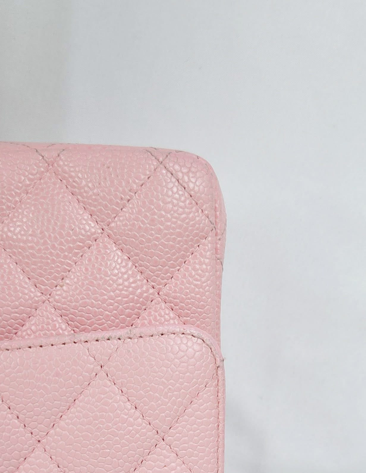 Chanel Classic Medium Caviar Light Pink Gold