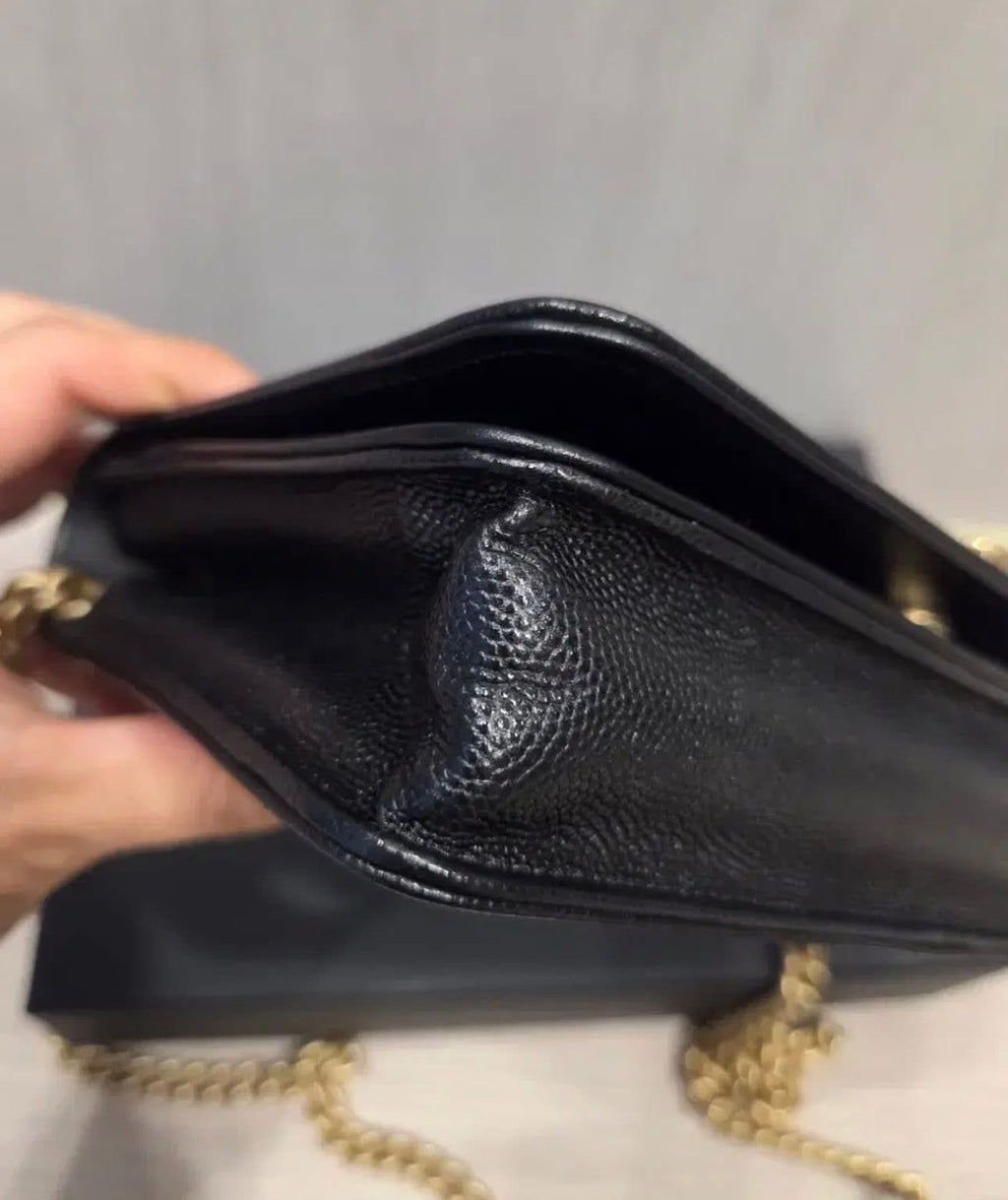 Chanel Le Boy WOC – Black Quilted Caviar Leather with Gold Hardware