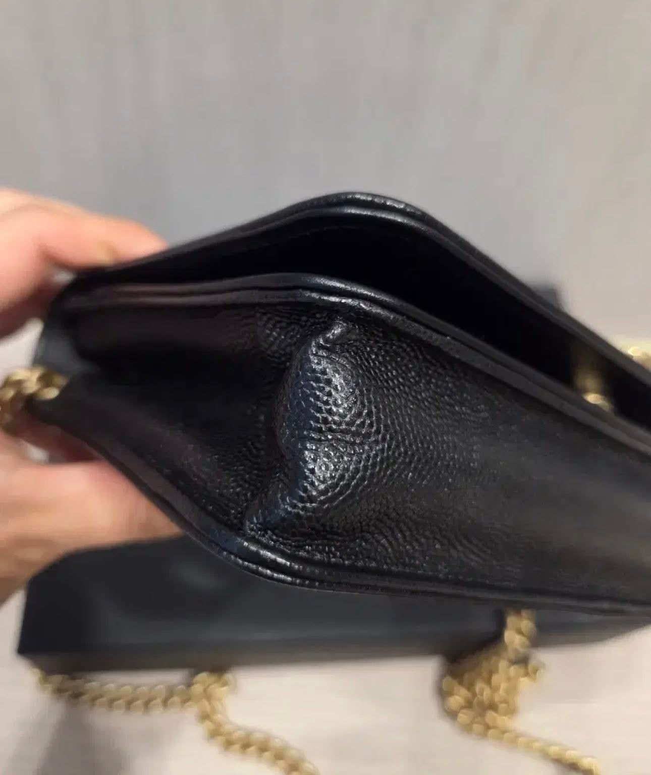 Chanel Le Boy WOC – Black Quilted Caviar Leather with Gold Hardware