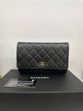 Chanel Classic Wallet on Chain WOC Black Caviar GHW Series 24