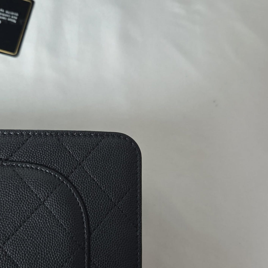Chanel Caviar Flap Crossbody Black GHW Series 26