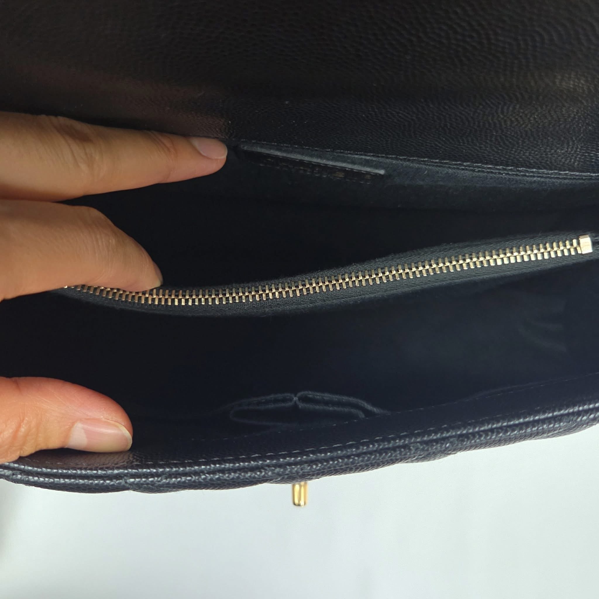 Chanel Coco Handle Medium Black Caviar GHW
