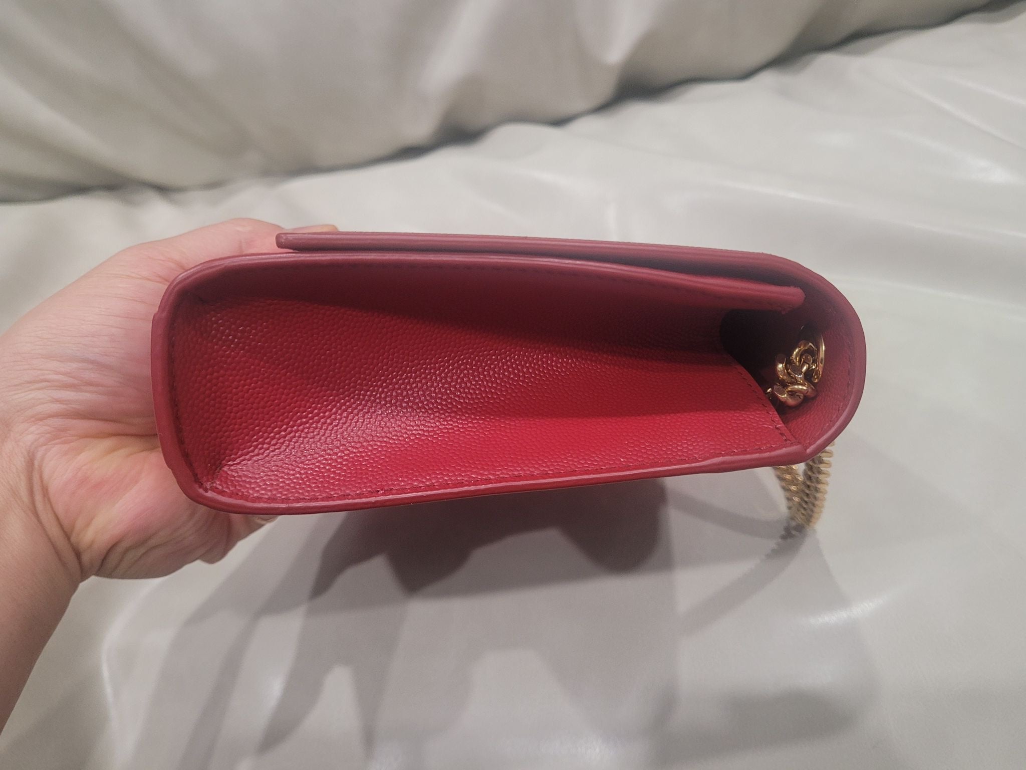 Saint Laurent Monogram Chain Wallet