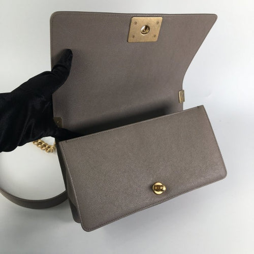 Chanel Boy Medium Caviar (Taupe)