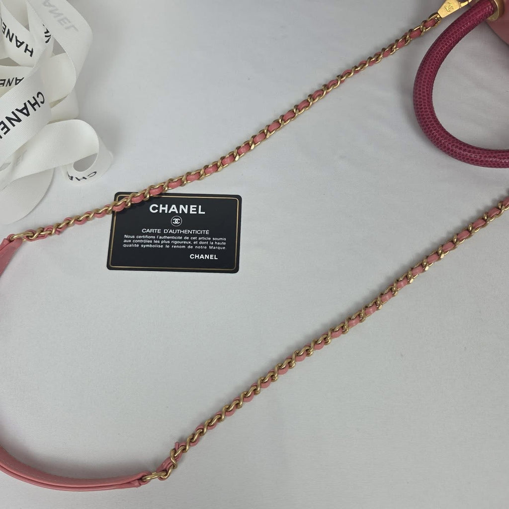 Chanel Coco Handle Small Calfskin Pink Gold