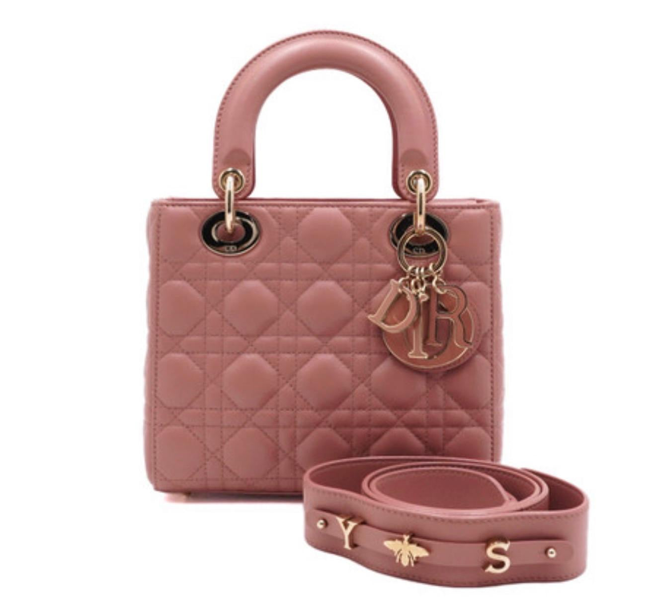 Lady Dior Small Pink Cannage Bag – Feminine Luxury Icon
