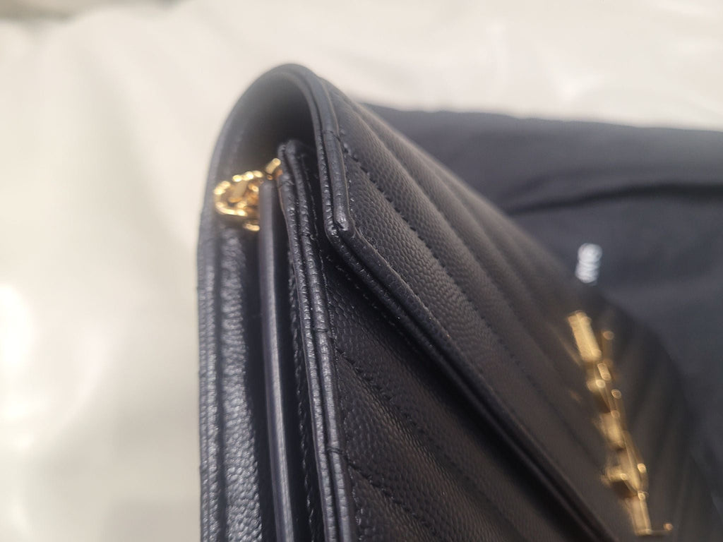 Saint Laurent Monogram Envelope Chain Wallet