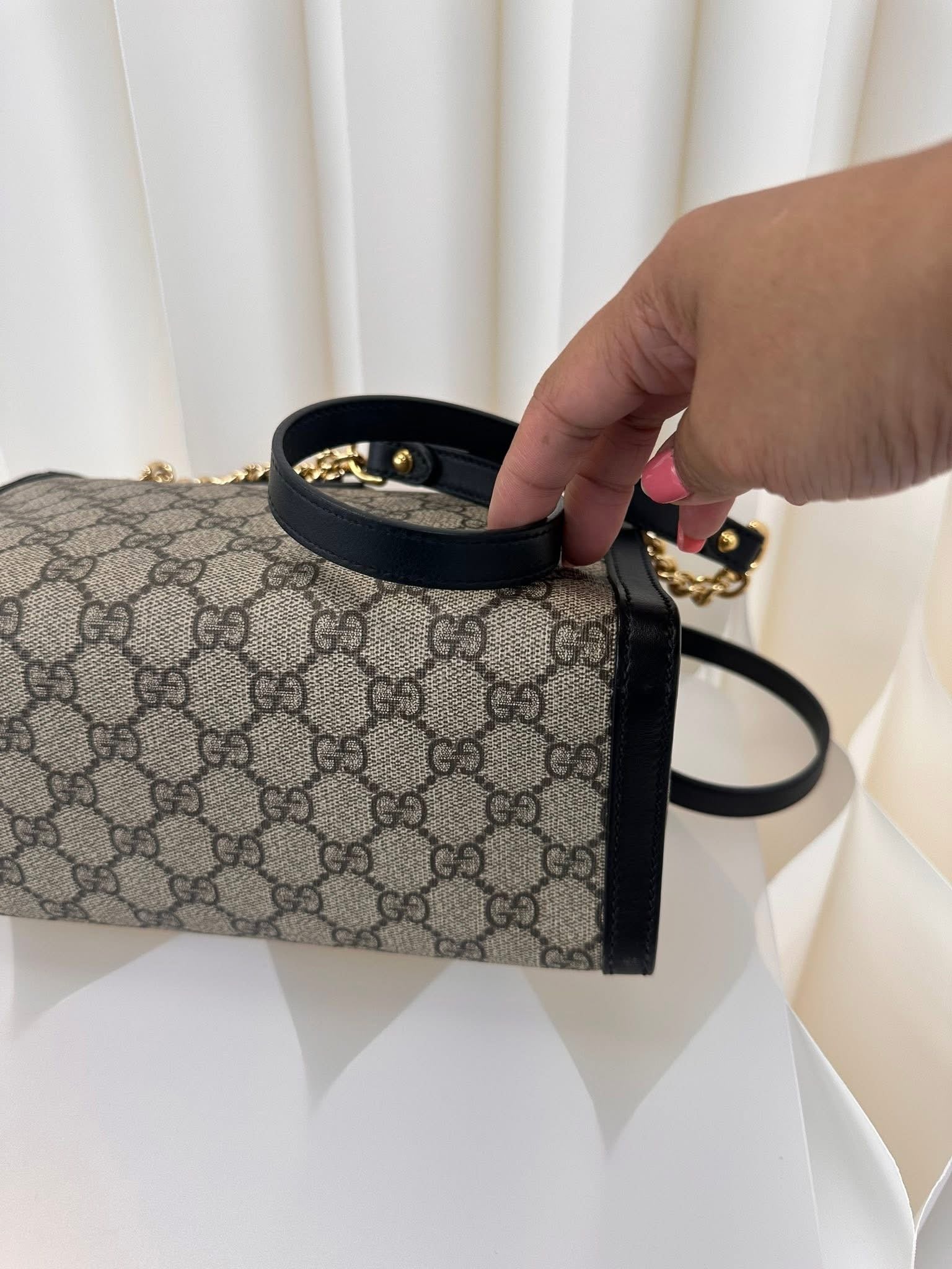 Gucci GG Supreme Padlock Small Shoulder Bag