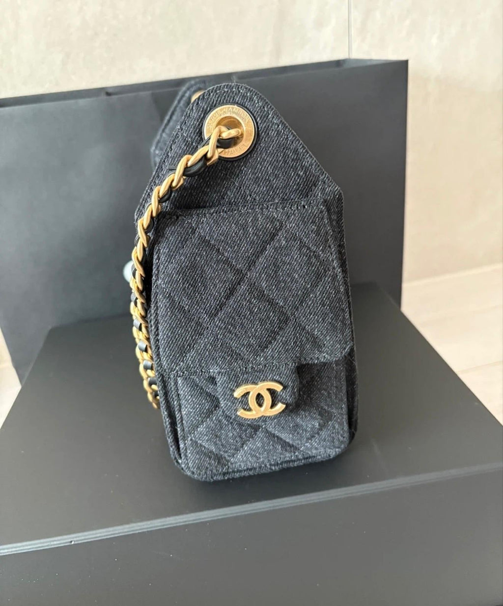 Chanel Mini Drawstring / Bucket Bag
