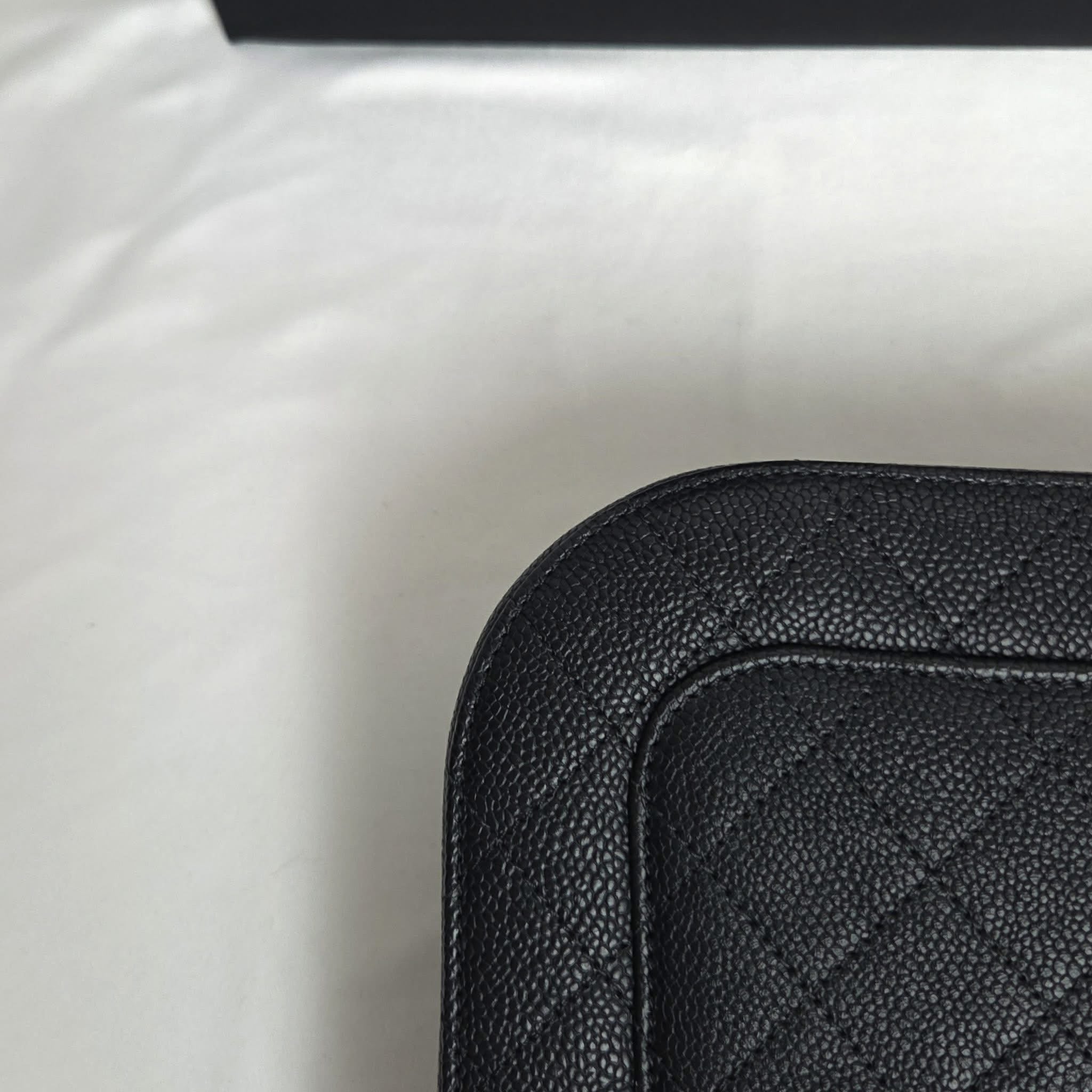 Chanel Chanel Handle & Crossbody Caviar Black Gold