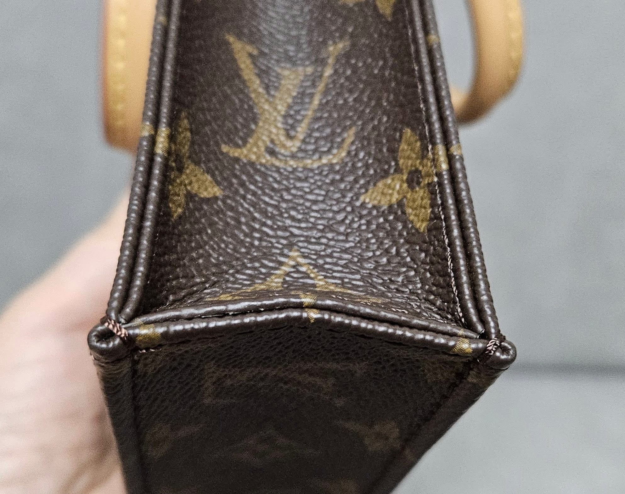 Louis Vuitton Petit Sac Plat Monogram Tote & Crossbody