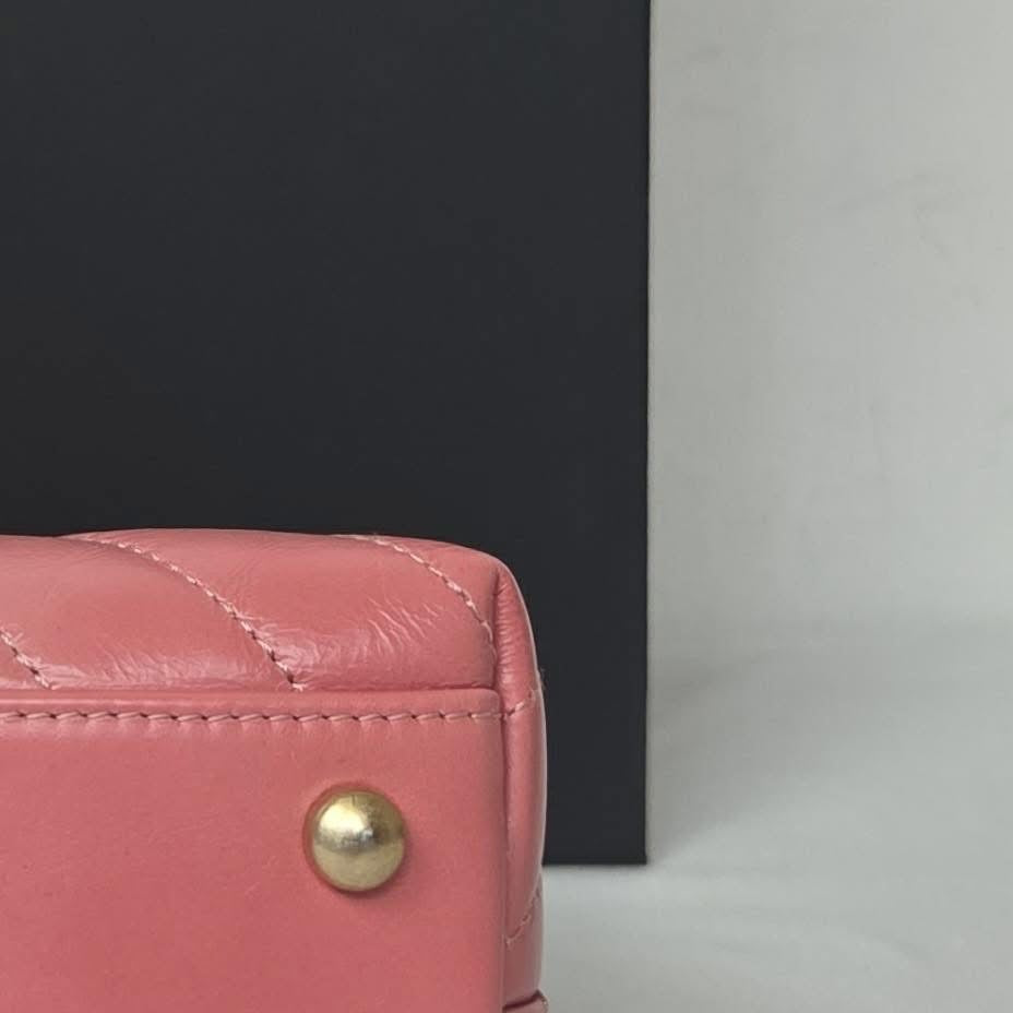 Chanel Coco Handle Small Calfskin Pink Gold