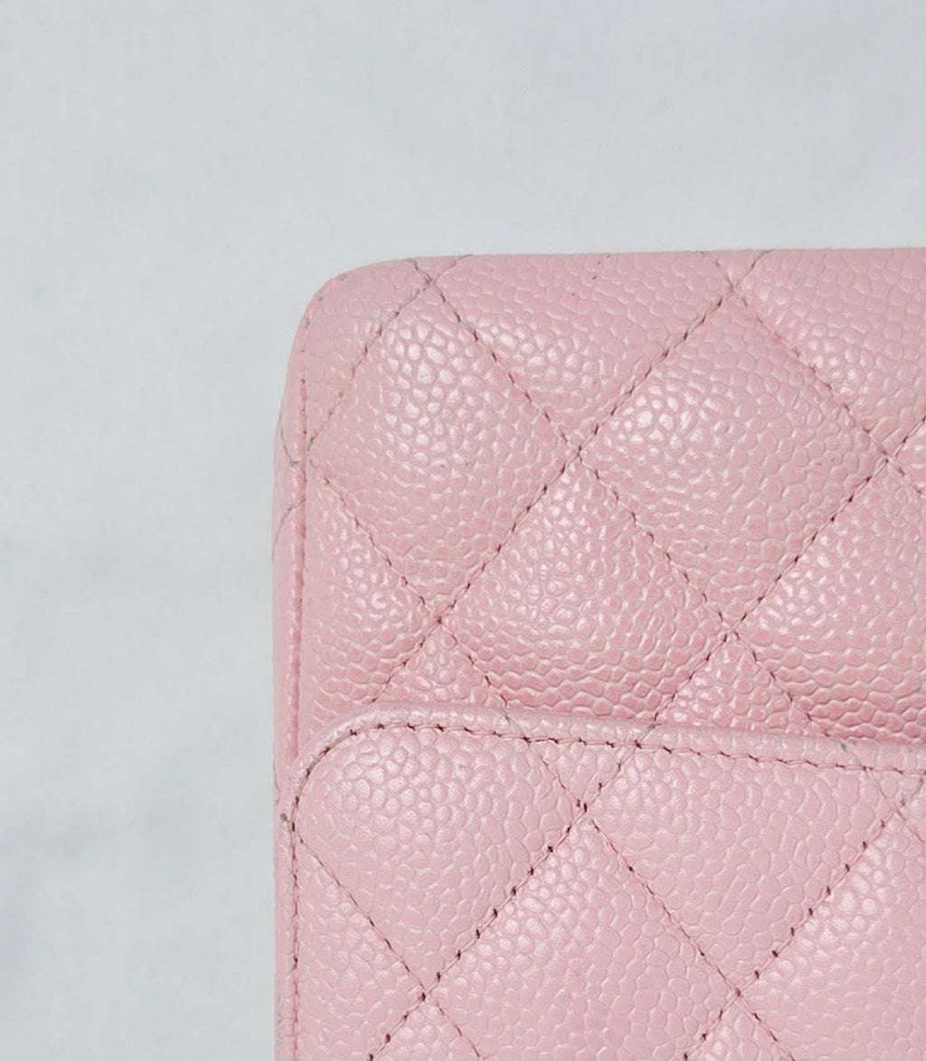 Chanel Classic Medium Caviar Light Pink Gold