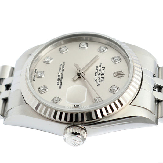 Rolex 78274 Datejust 31 – Silver Diamond Dial, Jubilee Bracelet, 2002