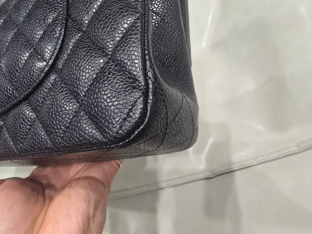Chanel Medium Double Flap Black Caviar