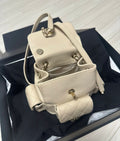Chanel Small Backpack Beige Caviar GHW