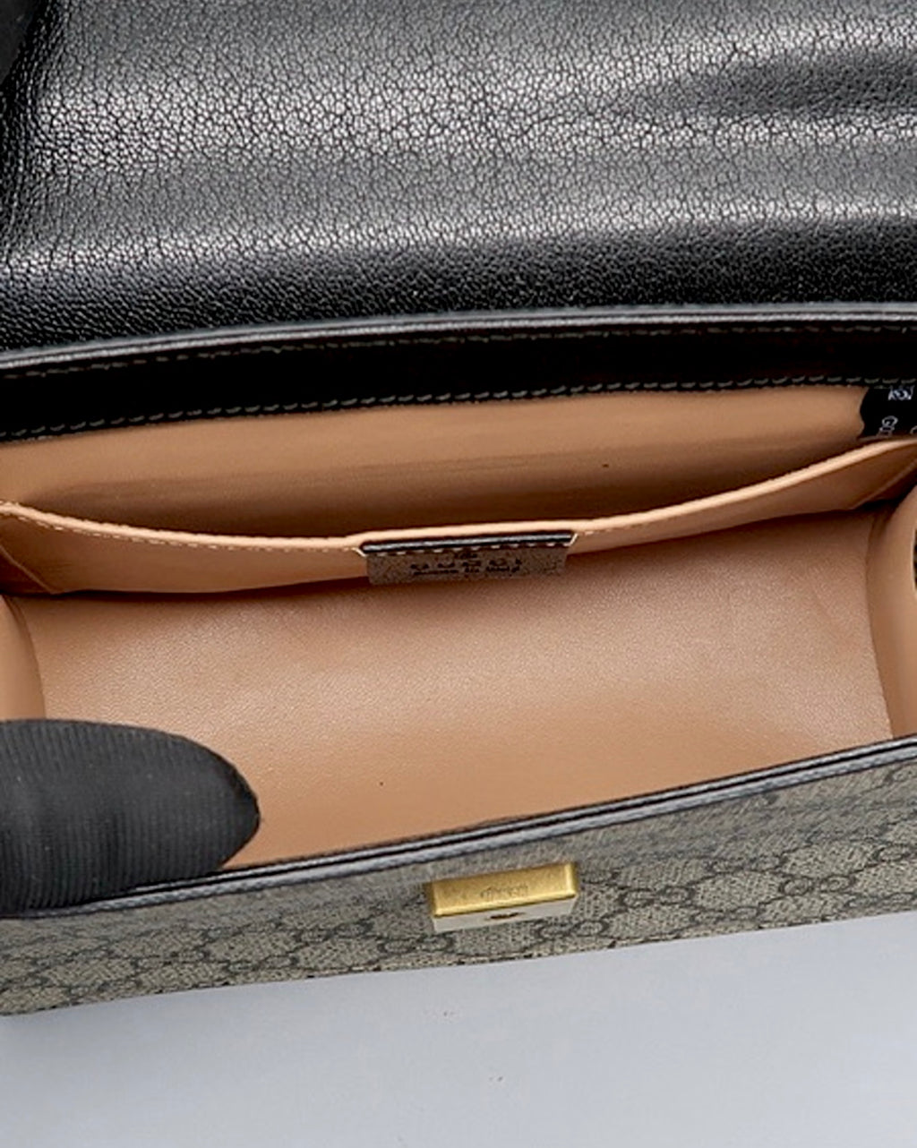 Gucci GG Supreme Pearl Fox Bamboo Top Handle Bag - Limited Editon