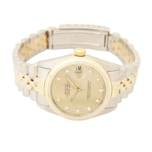 Rolex Datejust 68273 – 31mm Two-Tone, 18K Yellow Gold & Diamond Dial