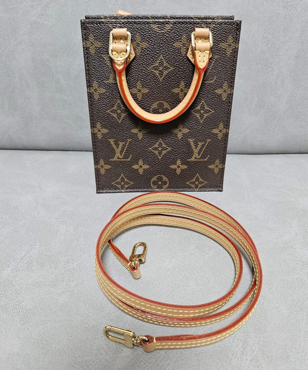 Louis Vuitton Petit Sac Plat Monogram Tote & Crossbody