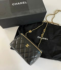 Chanel Vanity Case Mini Bag – Black Quilted Leather Gold Hardware
