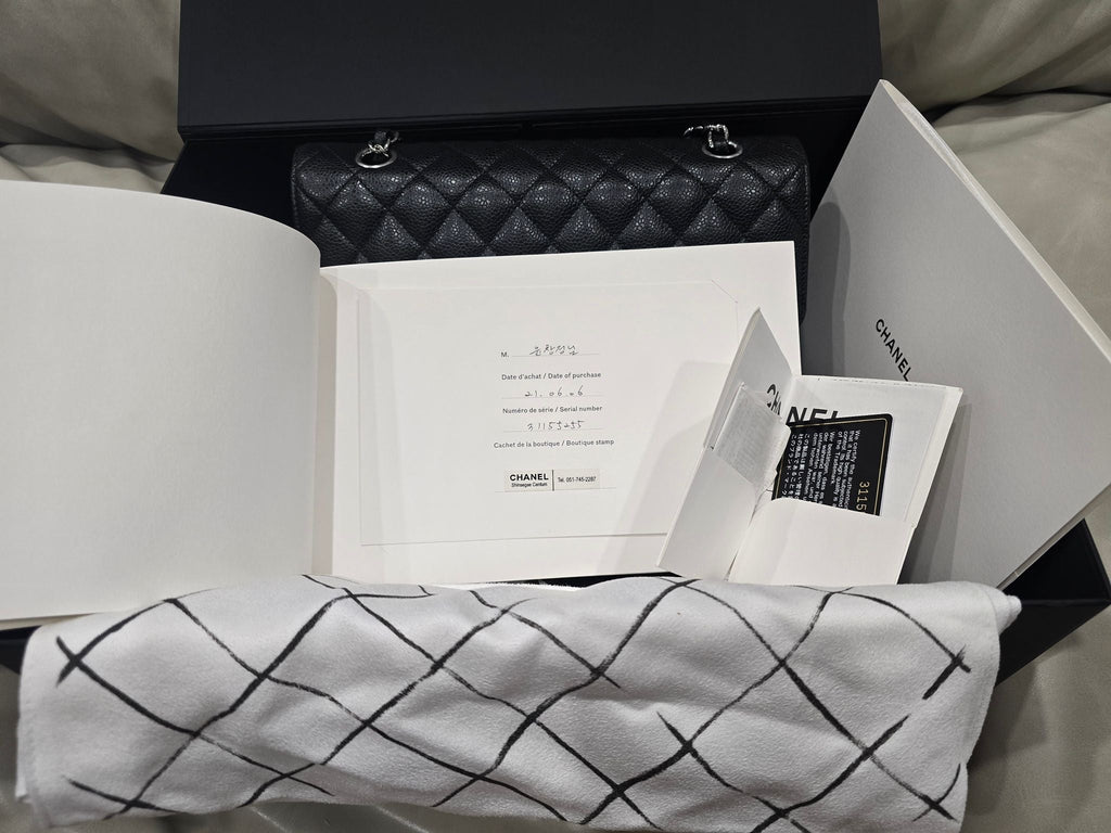 Chanel Medium Double Flap Black Caviar
