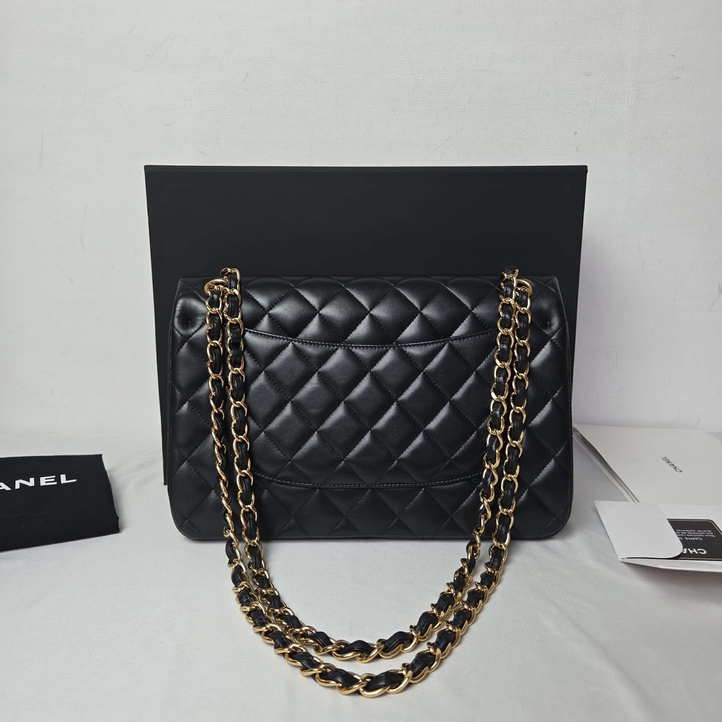 Chanel Classic Large Lambskin Black GHW