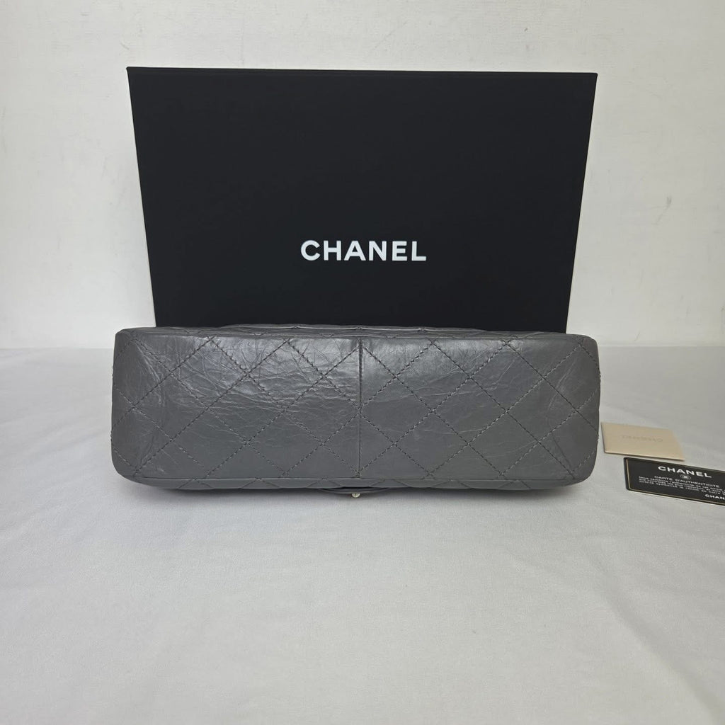 Chanel 2.55 Reissue Large Calfskin Charcoal Grey Series 14