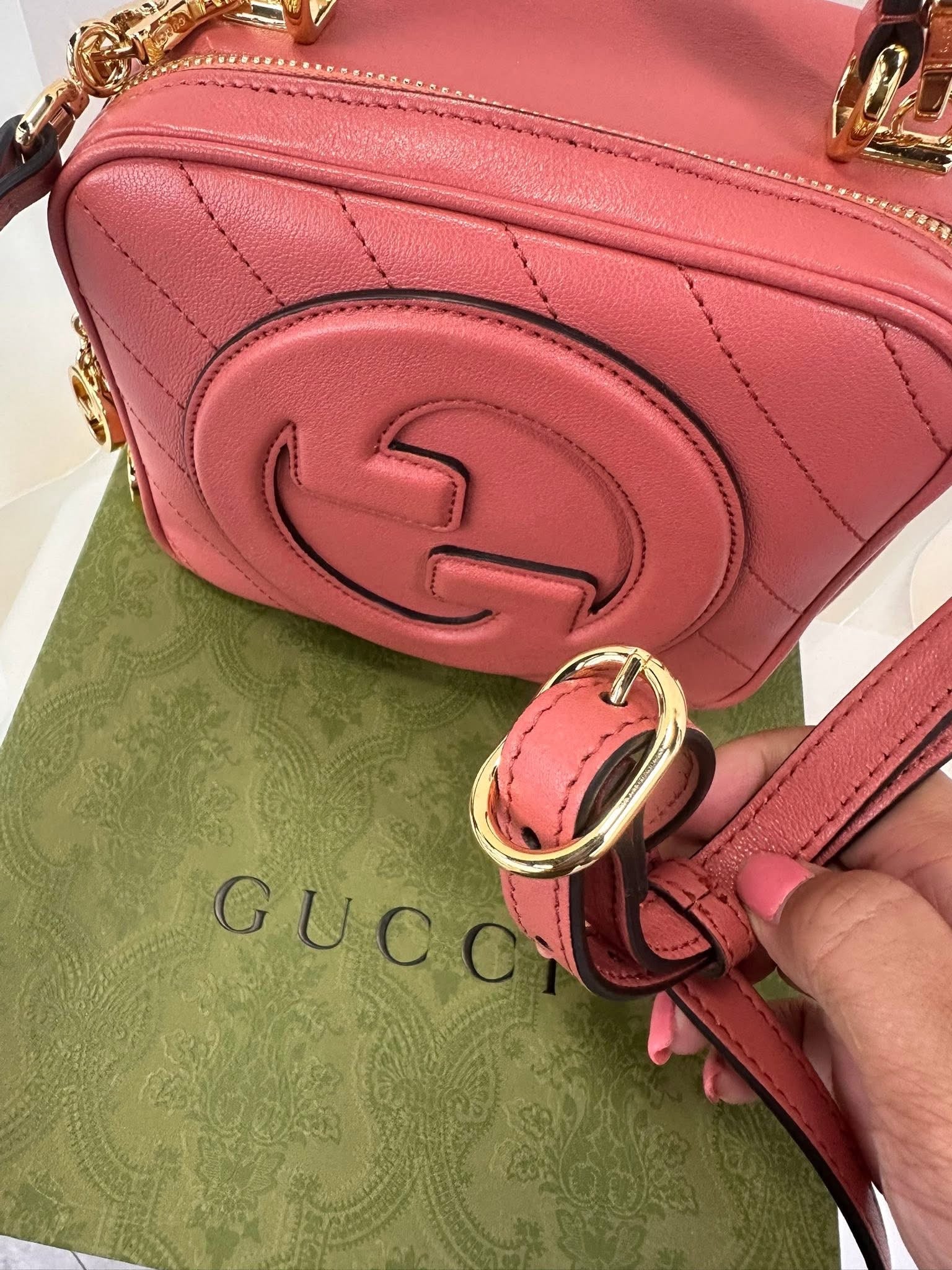 Gucci Soho Mini Top Handle Pink