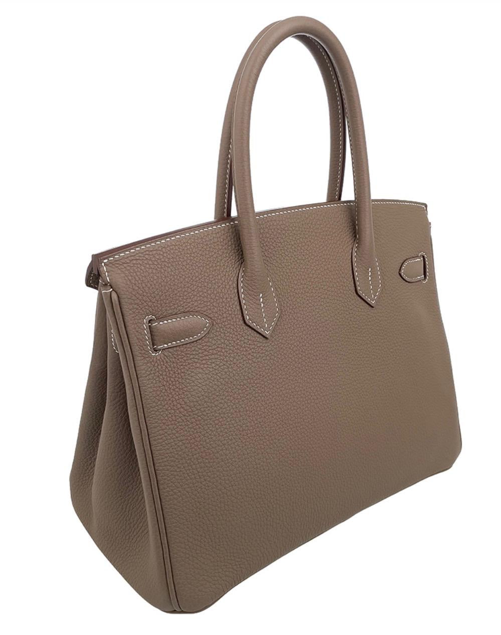 Hermès Birkin 30 – Etoupe Leather Gold Hardware
