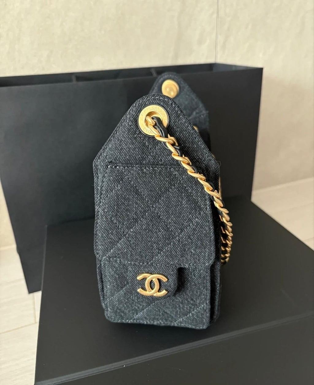 Chanel Mini Drawstring / Bucket Bag