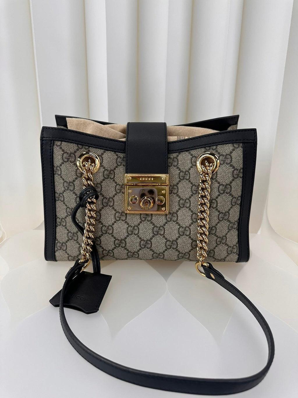 Gucci GG Supreme Padlock Small Shoulder Bag