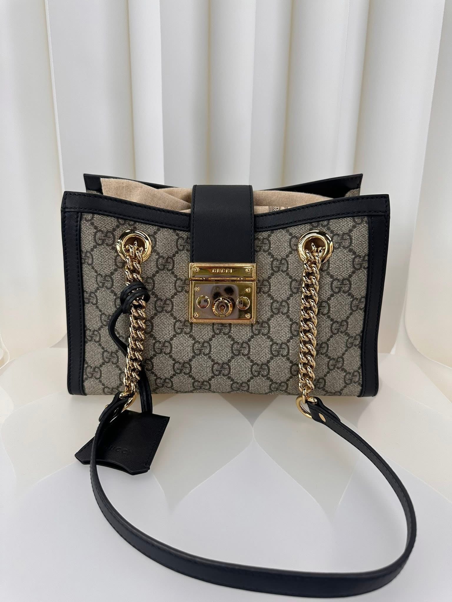 Gucci GG Supreme Padlock Small Shoulder Bag