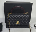 Chanel Coco Handle Medium Black Caviar GHW