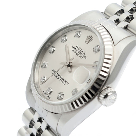 Rolex 78274 Datejust 31 – Silver Diamond Dial, Jubilee Bracelet, 2002