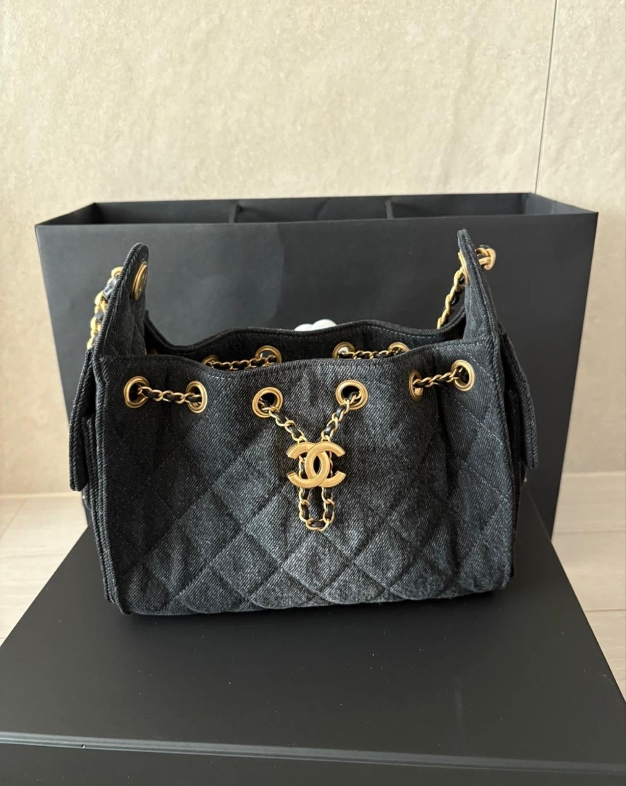 Chanel Mini Drawstring / Bucket Bag