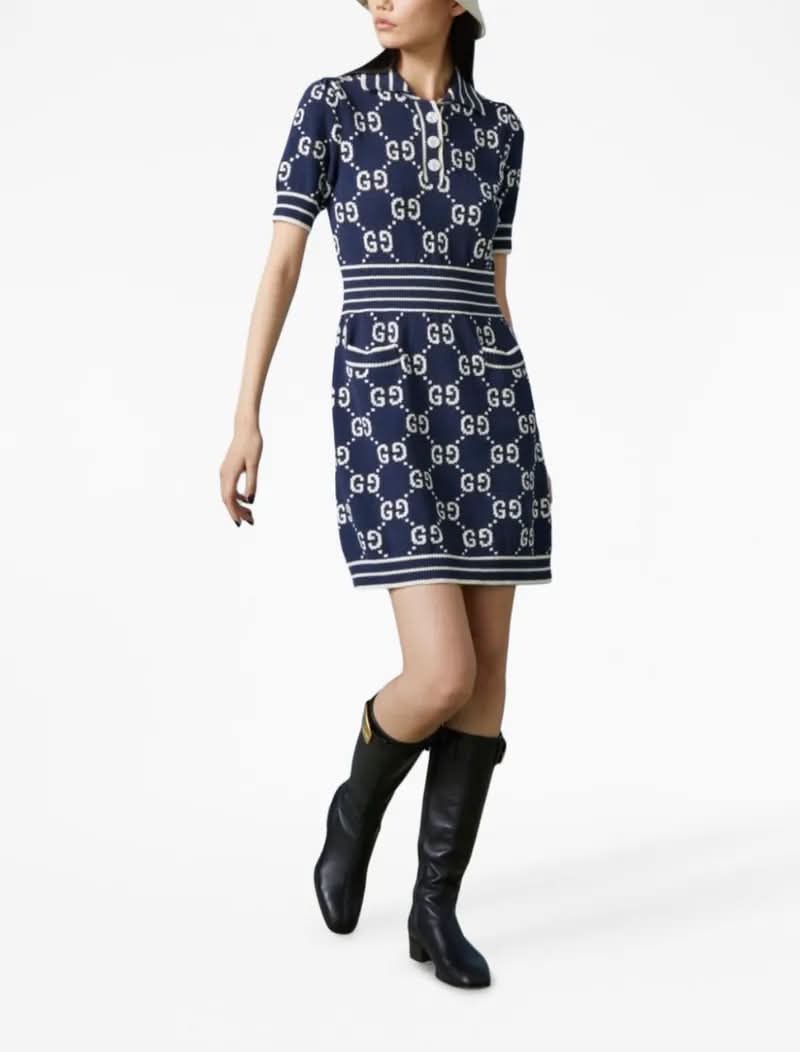 Gucci GG Logo Knit Dress