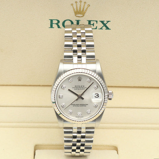 Rolex 78274 Datejust 31 – Silver Diamond Dial, Jubilee Bracelet, 2002