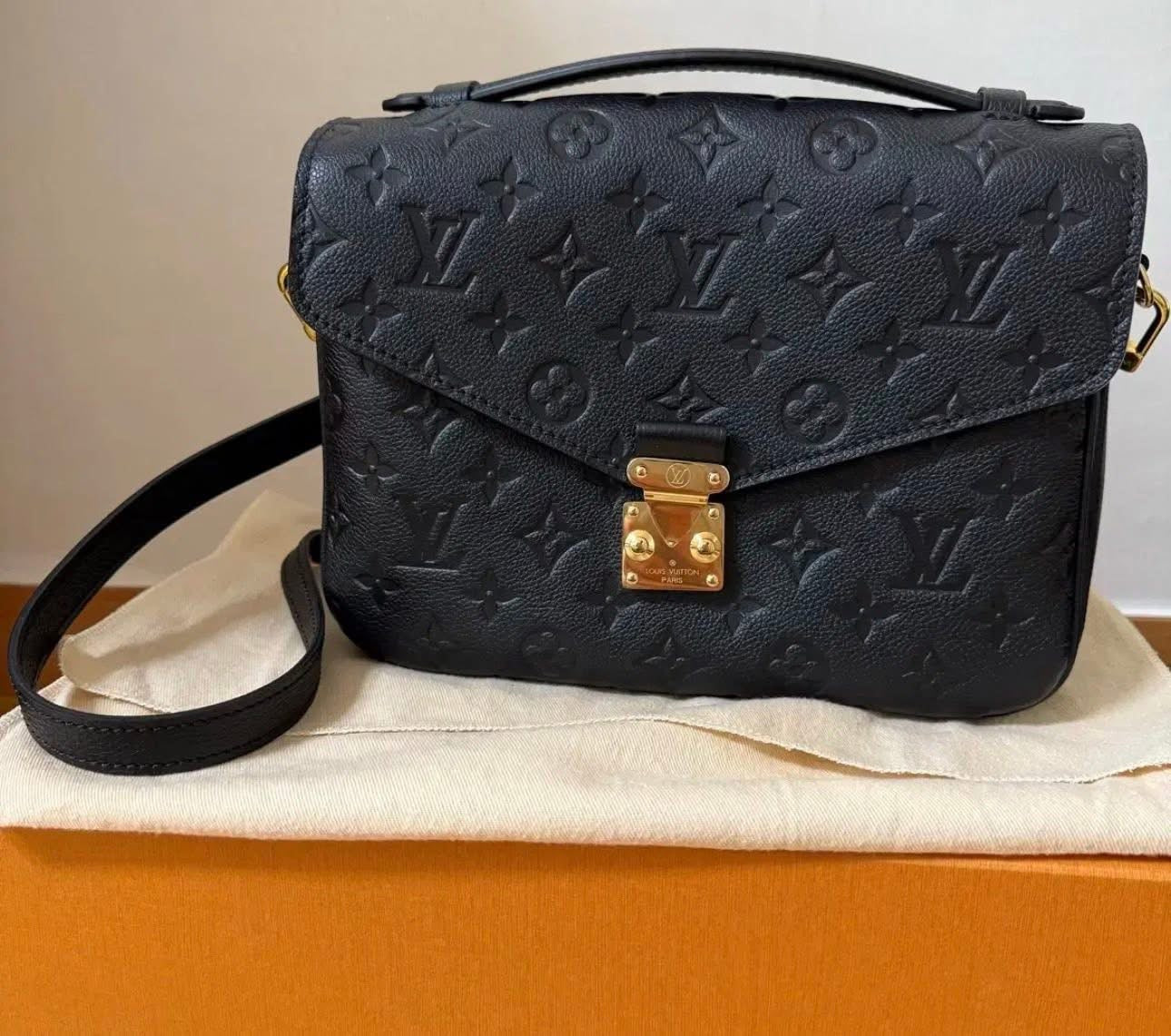 Louis Vuitton Métis Empreinte – Black Leather – Gold Hardware